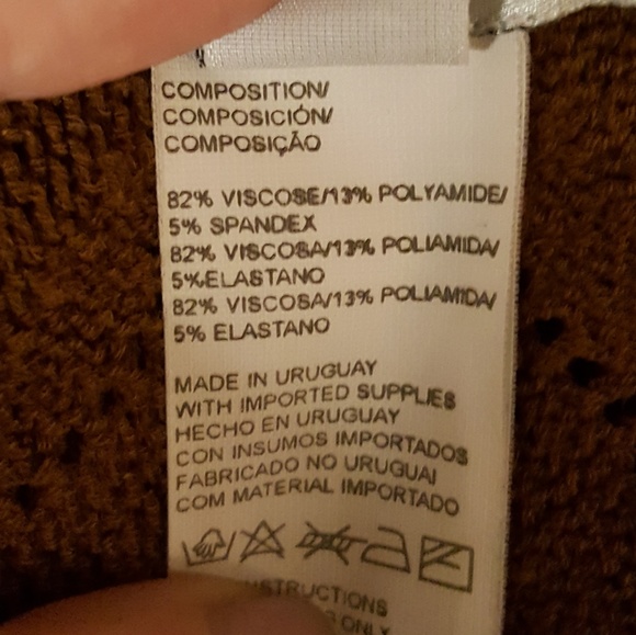 LU by Lolita Brown Sleeveless Knit Sweater Top - Picture 6 of 7